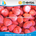 Atacado de frutas congeladas IQF Frozen Strawberry em cubos, cortados, inteiros, com açúcar